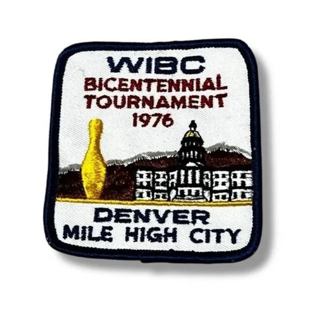 Women Intl Bowling Congress 1976 Bicentennial Tournament Denver CO Vtg Patch DBX